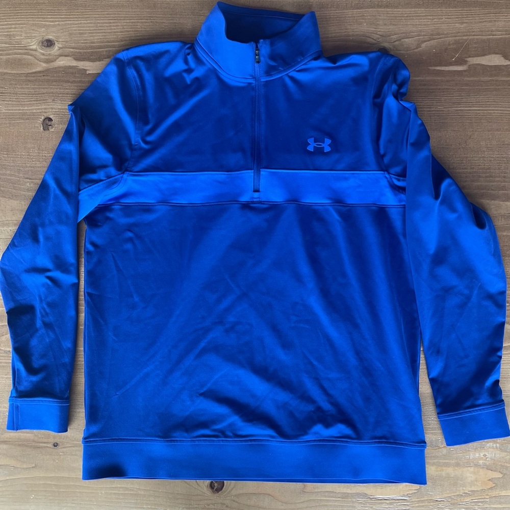 Under Armour Like New! MENS Medium Storm Midlayer 1/2 Zip Long-sleeve Golf Shirt